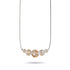 Albâtre | Argent sterling .925 | Collier fermoir infini en verre luciole